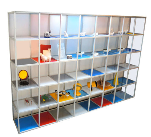 1980s Aluminum Shelving/Display Unit