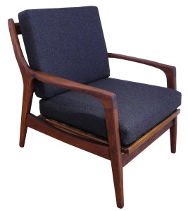 Solid Teak Mid Century Lounge Chair