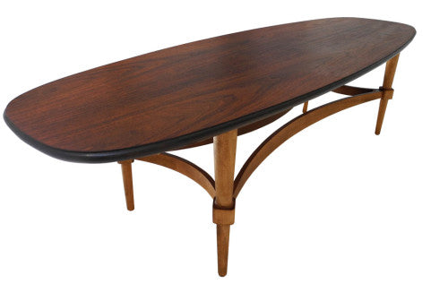 Danish Modern Surfboard Coffee Table