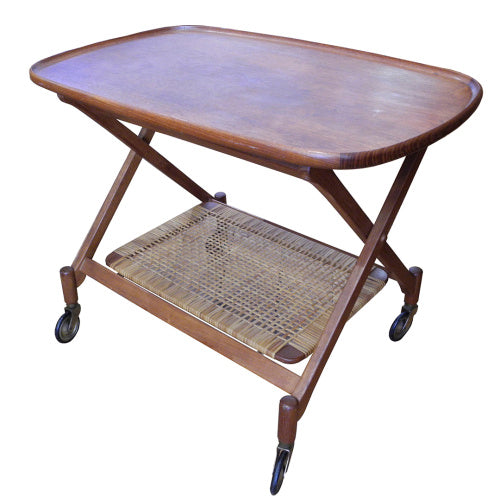Mid Century Danish Teak Bar Cart