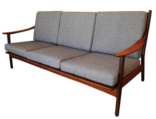 Mid Century Danish Teak Seater Sofa