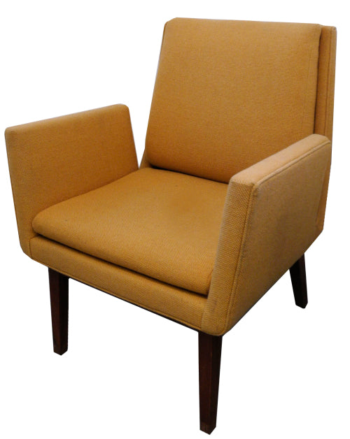 Upholstered Teak Side Chair