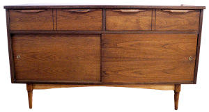 Two-Drawer Walnut Dresser