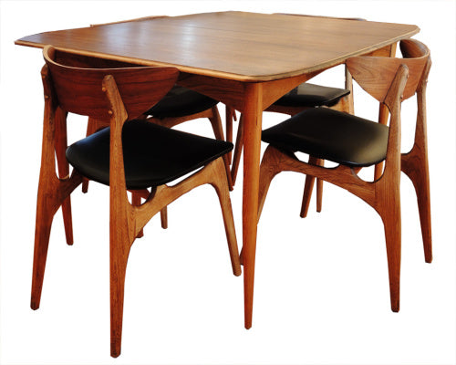 Walnut Dining Table and Chairs