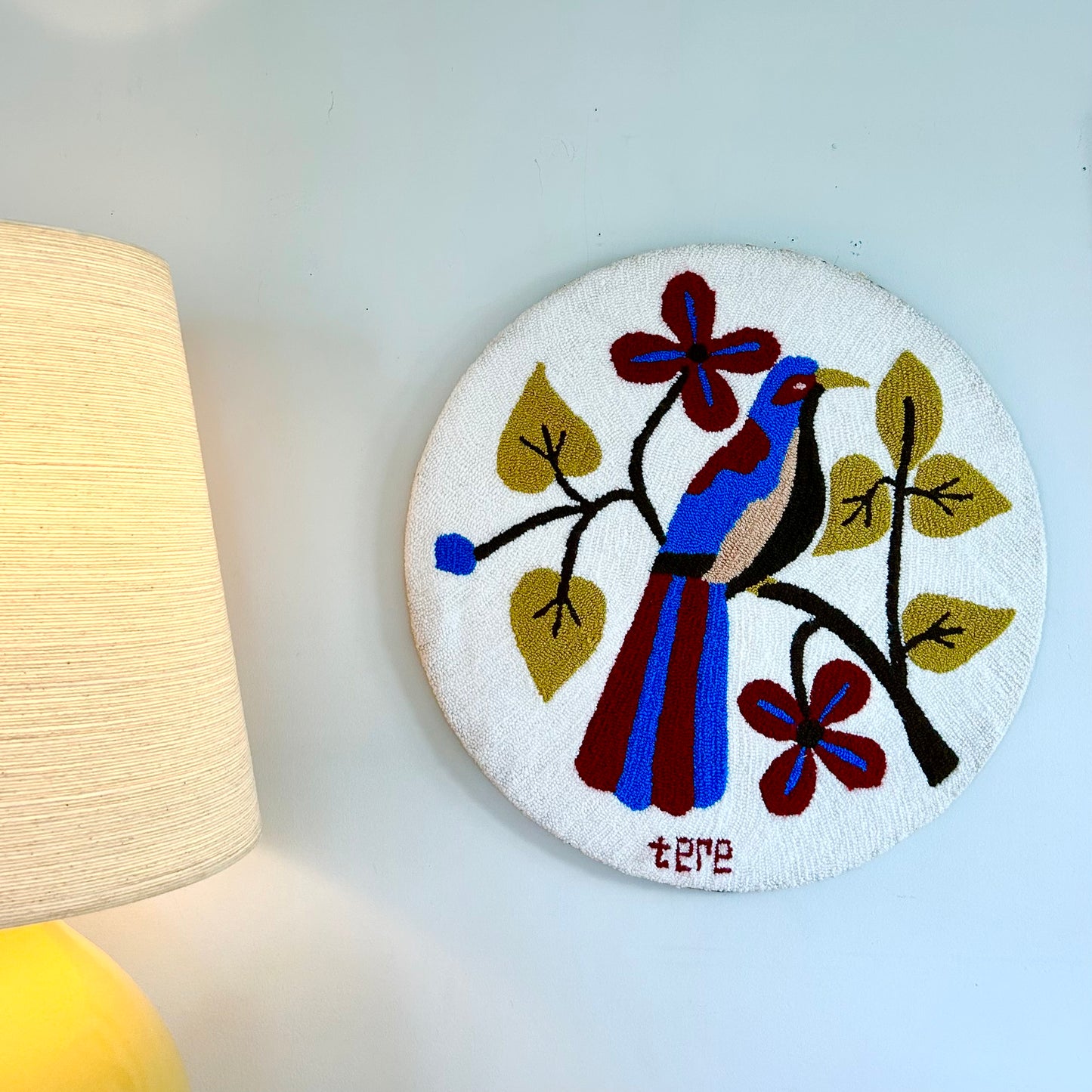 Vintage Hooked Tapestry