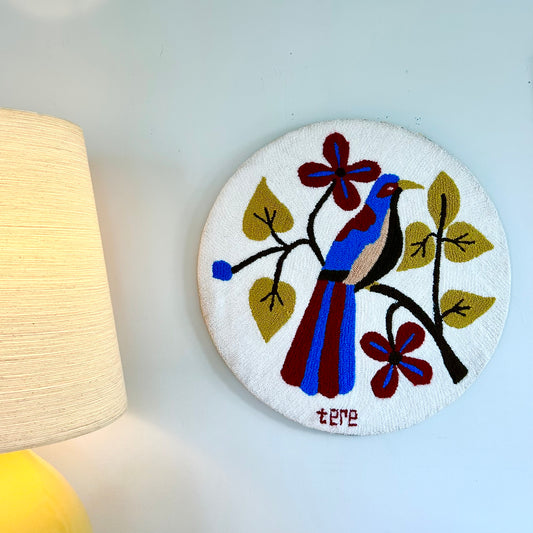 Vintage Hooked Tapestry