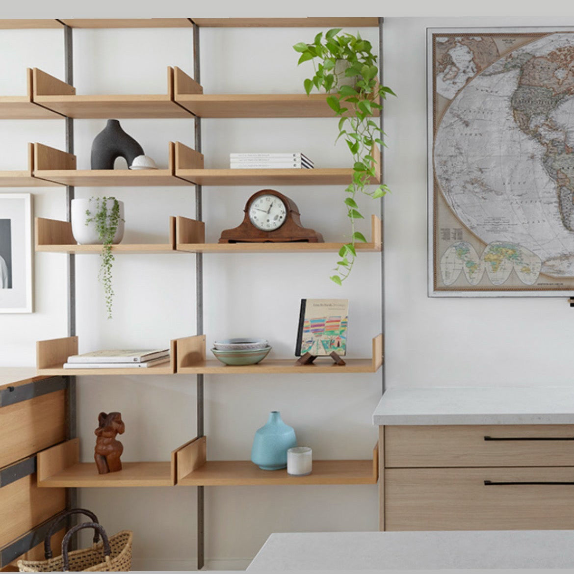 Atlas Industies Oak Wall Unit