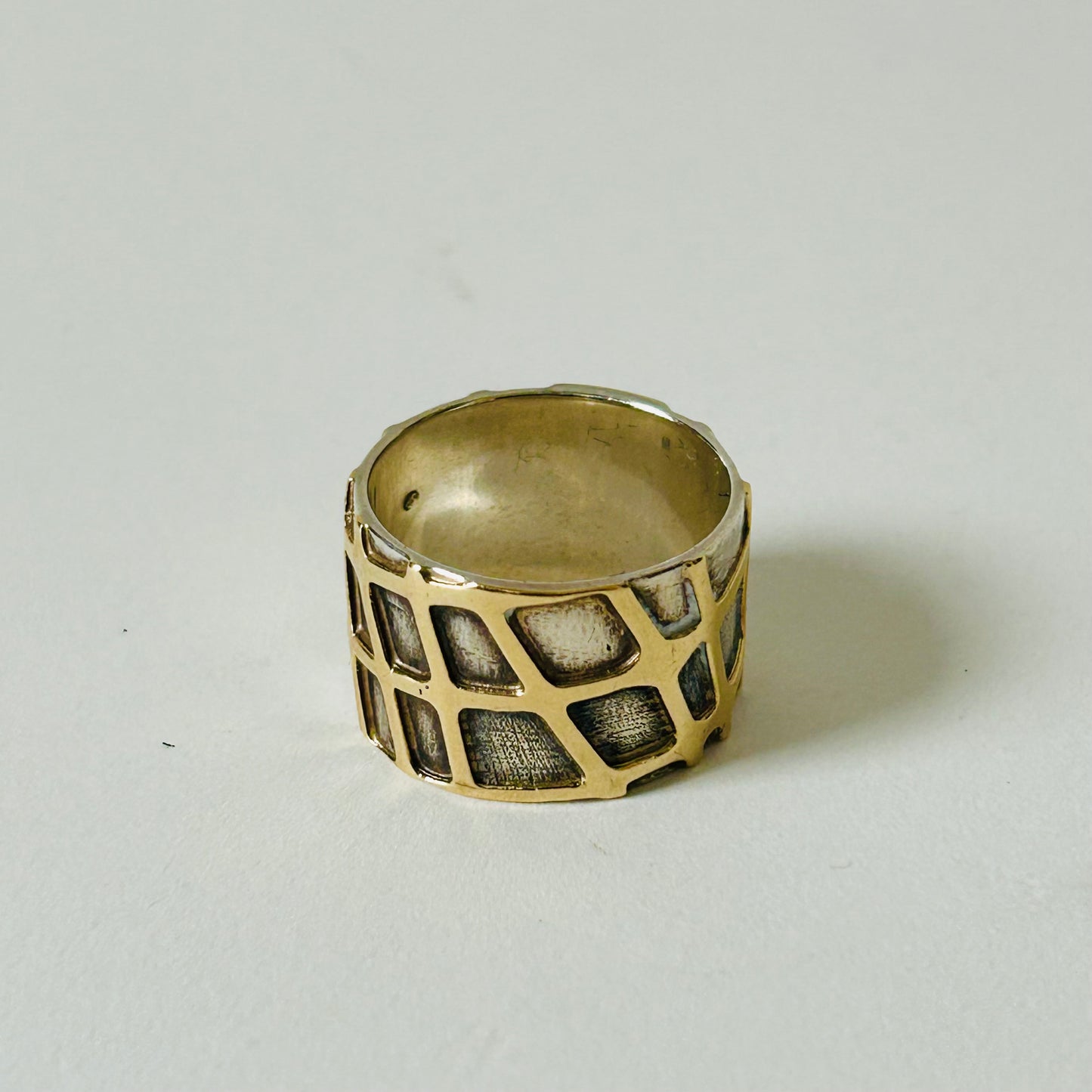 Silver & Gold Abstract Ring