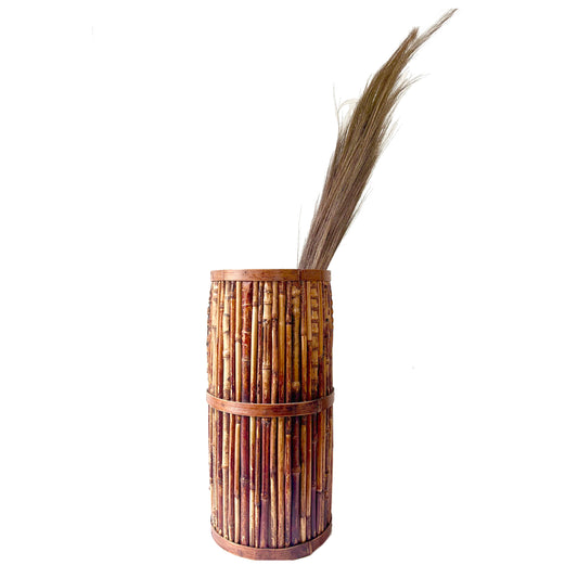Vintage Tortoiseshell Bamboo Umbrella Stand