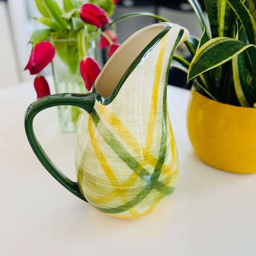 Vernonware Gingham Pitcher