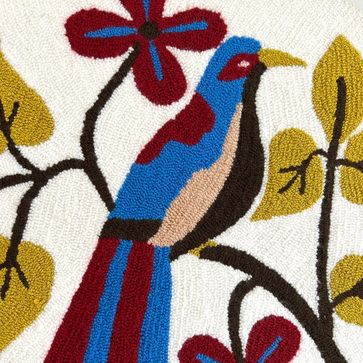Vintage Hooked Tapestry