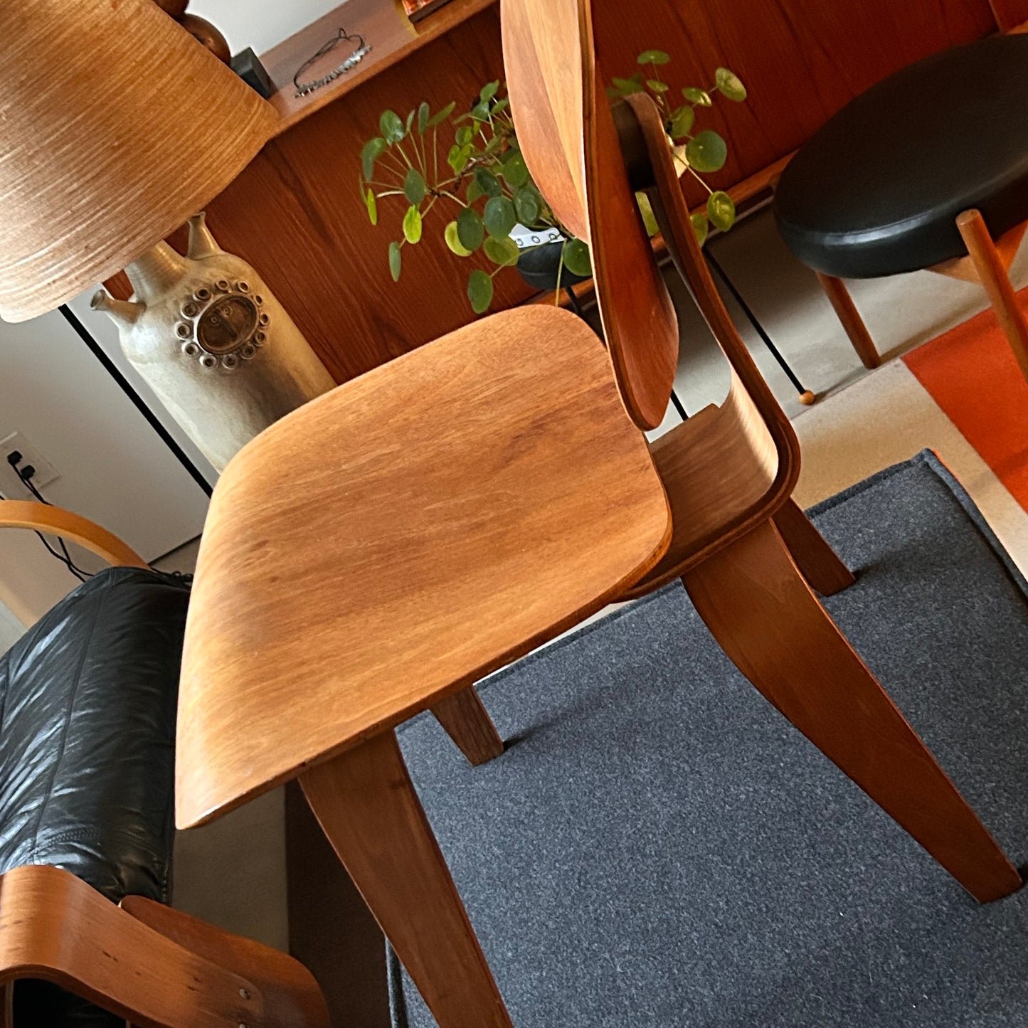 Four 1950s Eames DCW Chairs