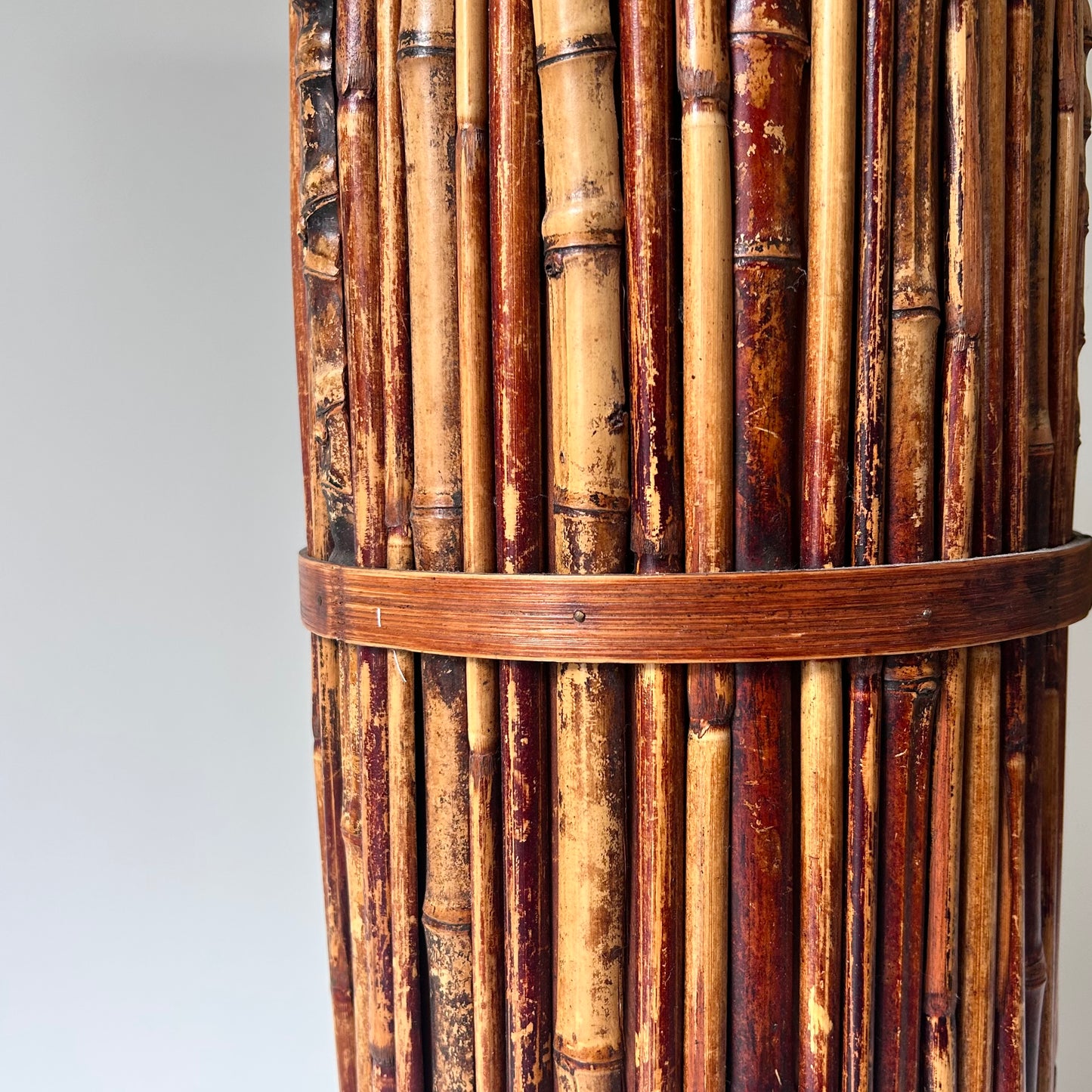 Vintage Tortoiseshell Bamboo Umbrella Stand