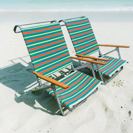 Pair of Folding Beach Chairs