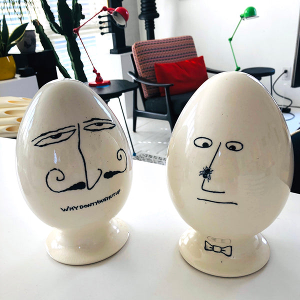 Two Lagardo Tackett Eggheads