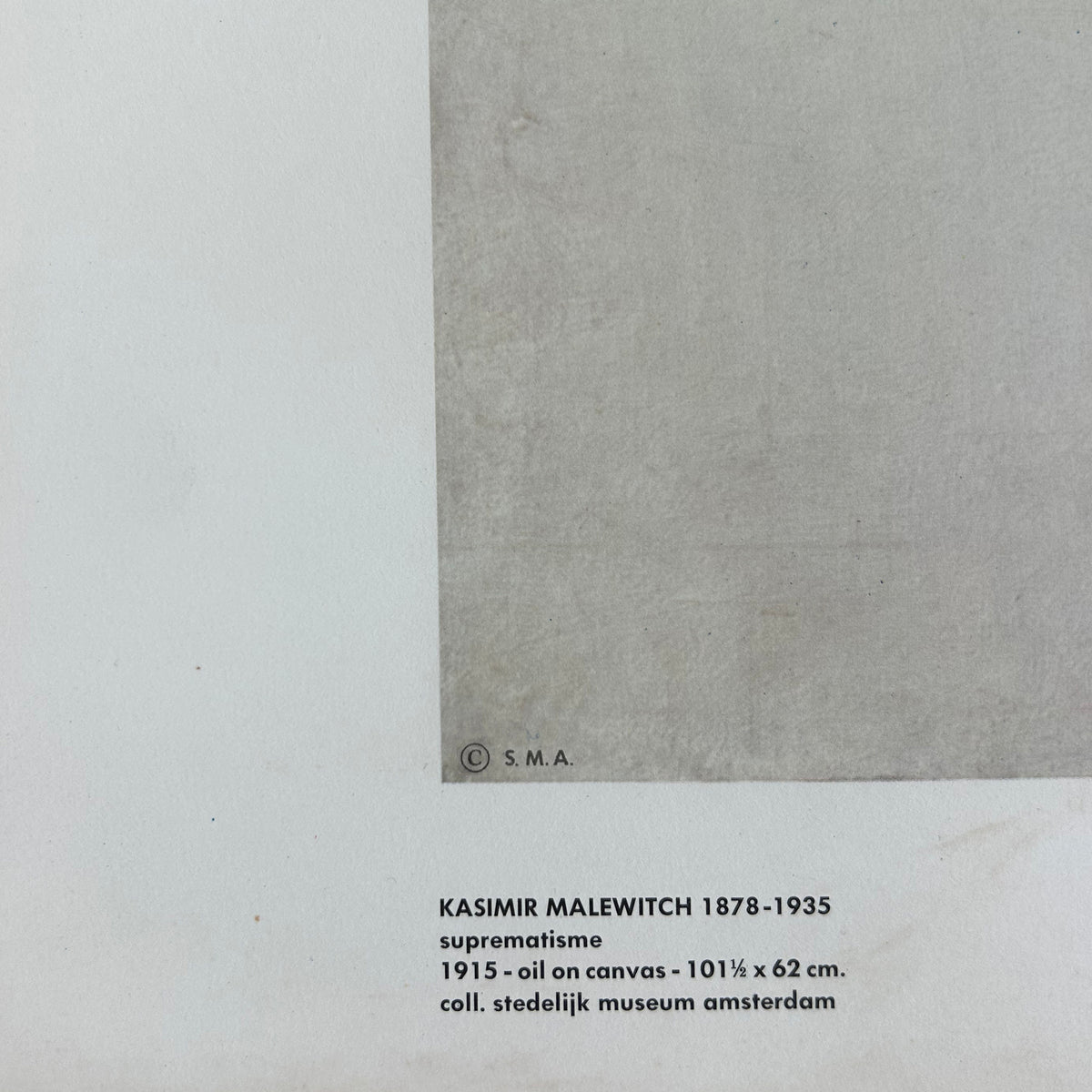 Kazimir Malevich, Original Poster