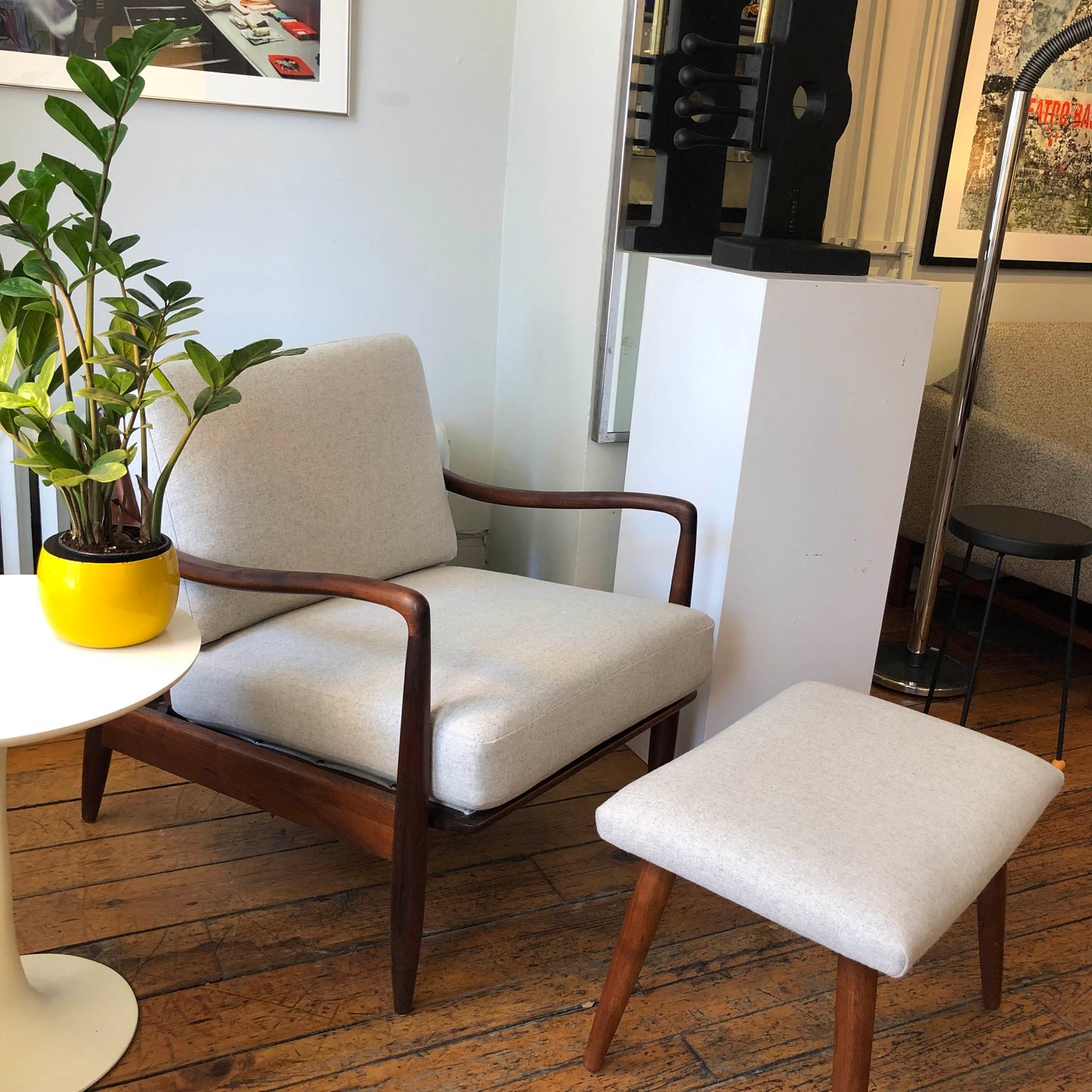 Walnut Lounge Chair