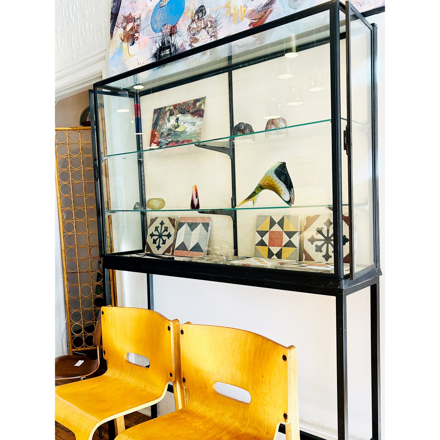 1920s French Shop Display Cabinet