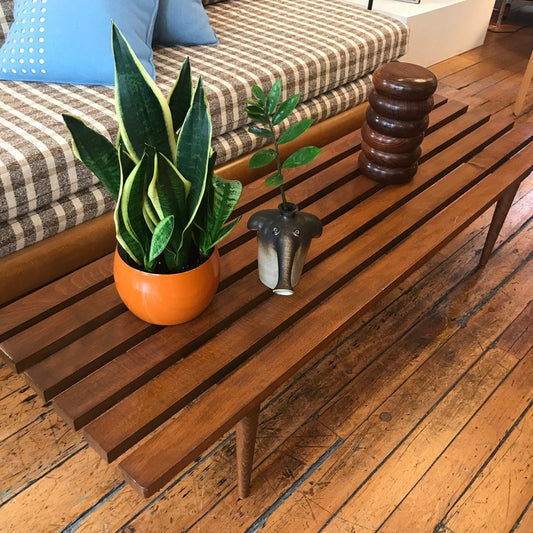 Teak Slat Bench