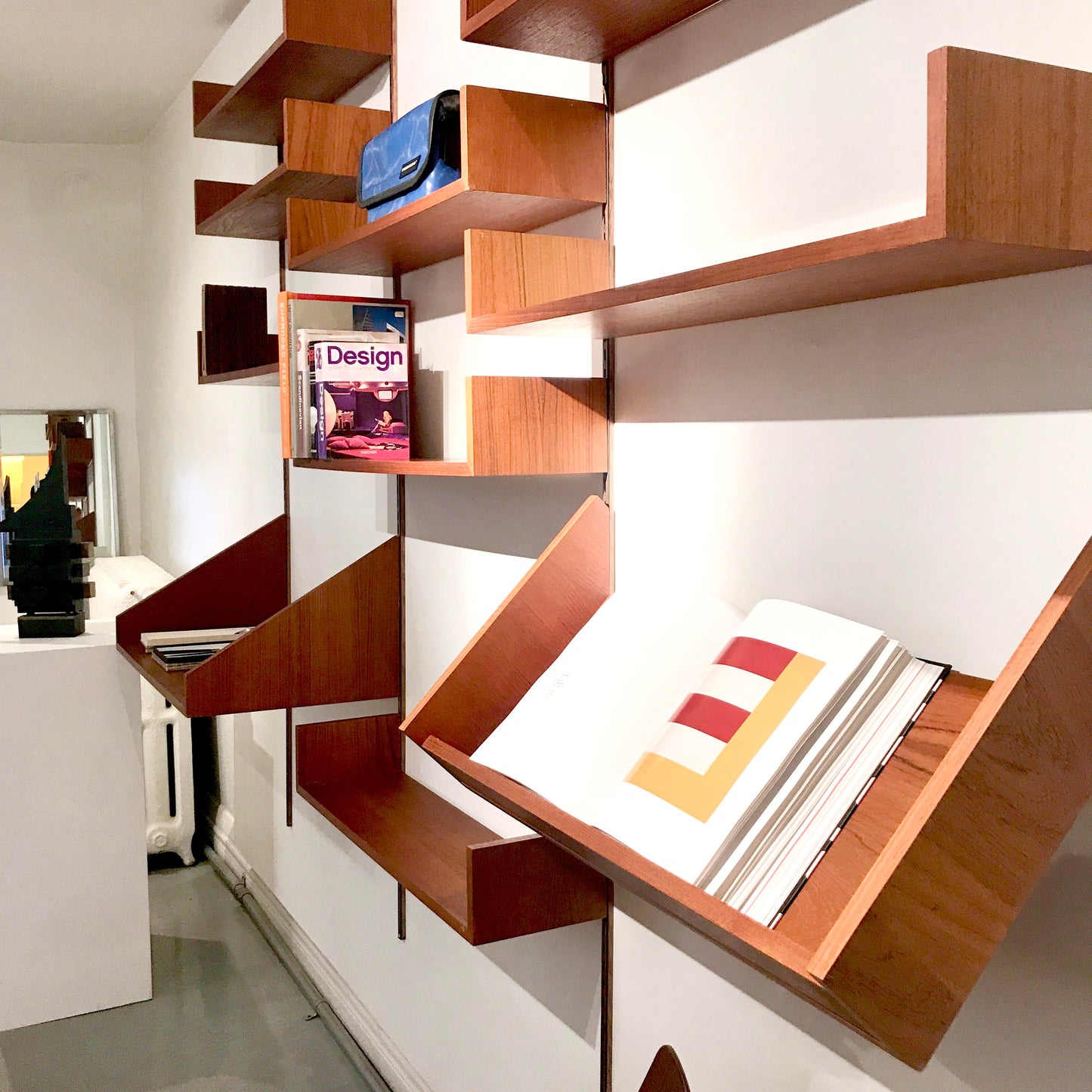 1960s Danish teak shelving