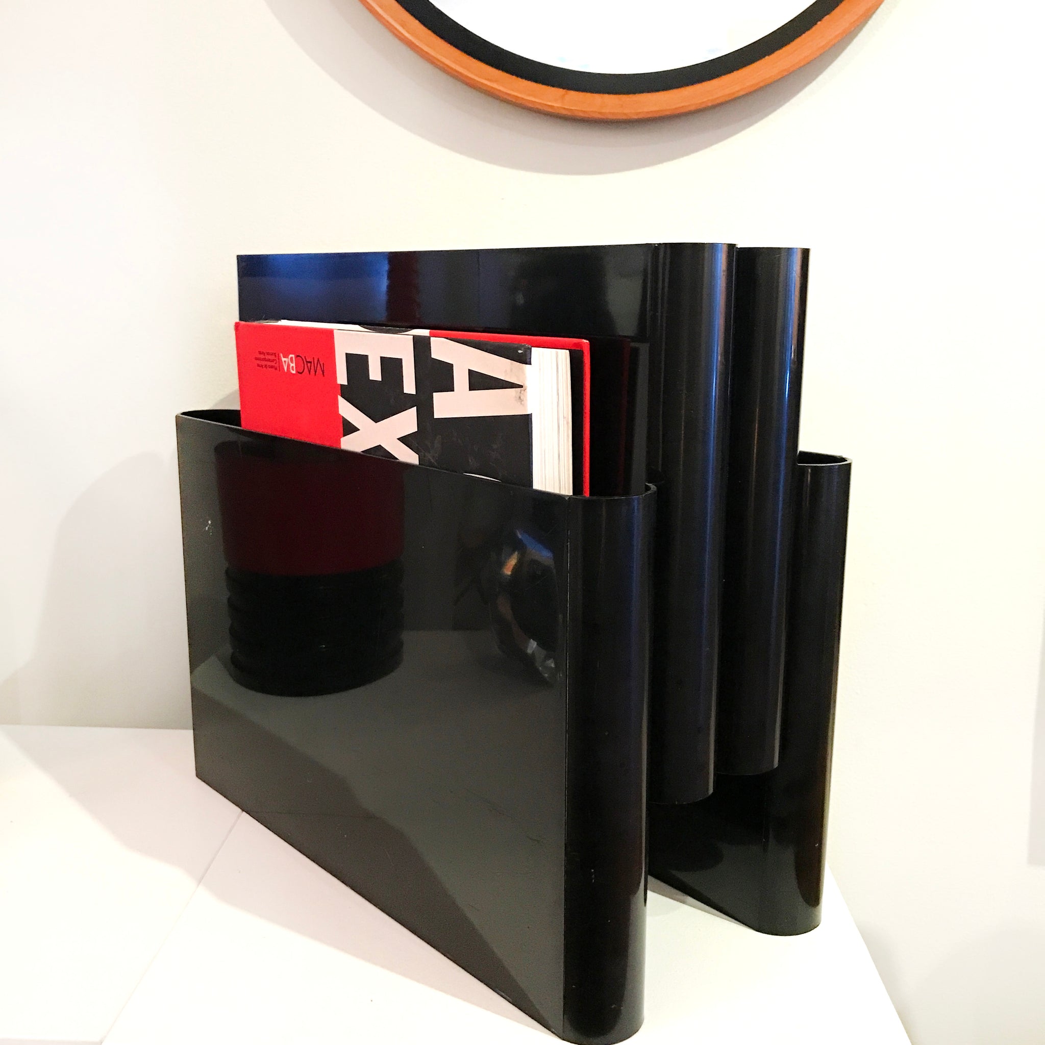 1970s Kartell Magazine Rack Inabstracto