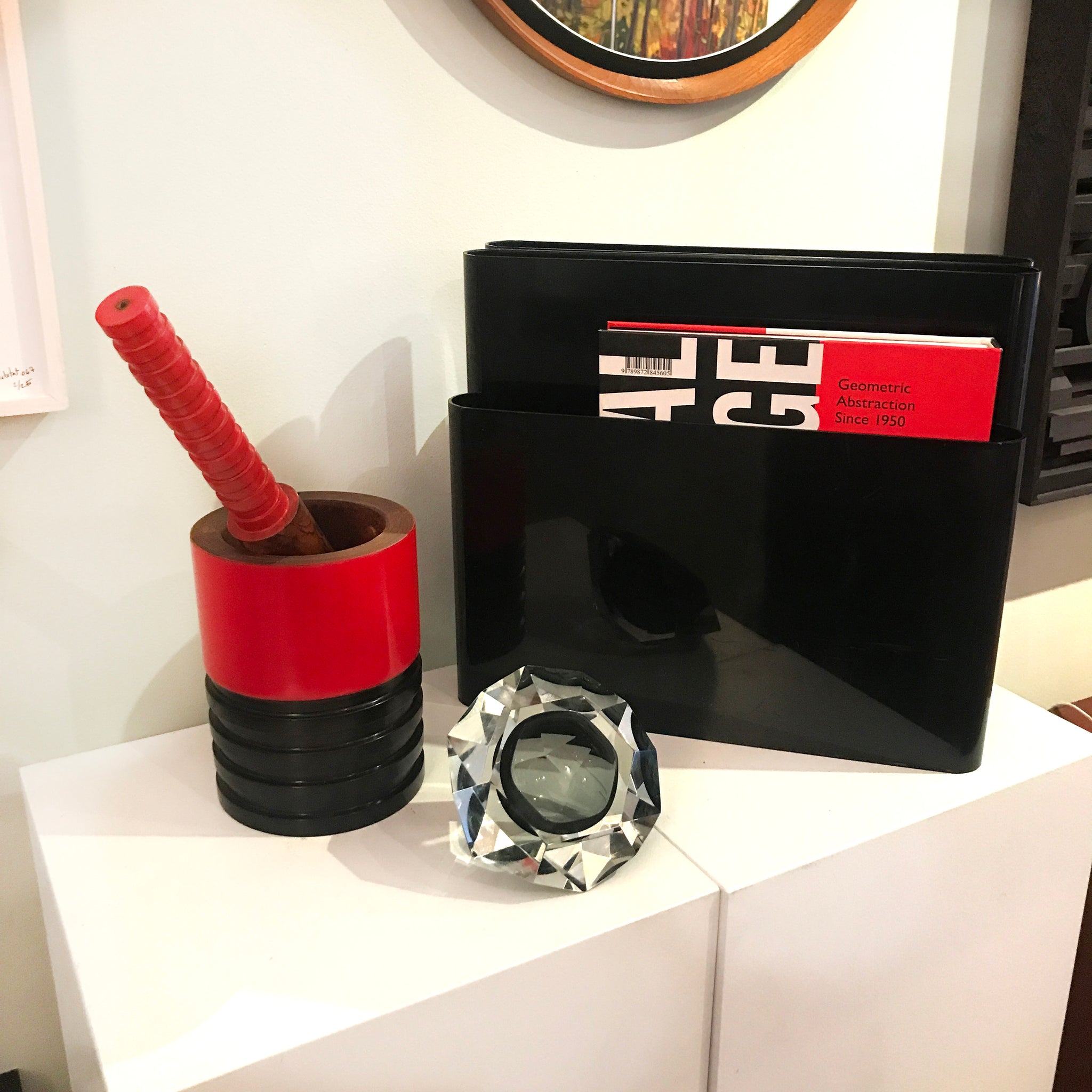 1970s Kartell Magazine Rack Inabstracto